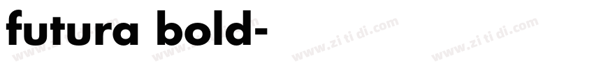 futura bold字体转换